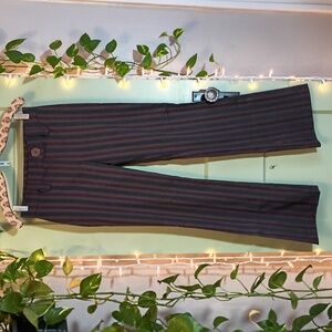 Women's Tremor Flat Front Bootcut Trouser Slacks Brick Red Grey 7